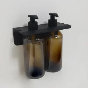 Doble såpeflaskeholdere - Matt svart