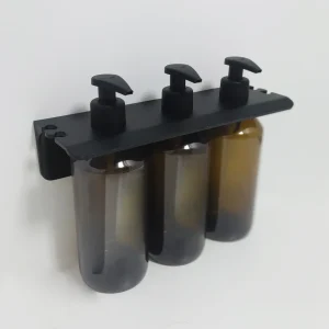 Trippel såpeflaskeholder - Matt svart
