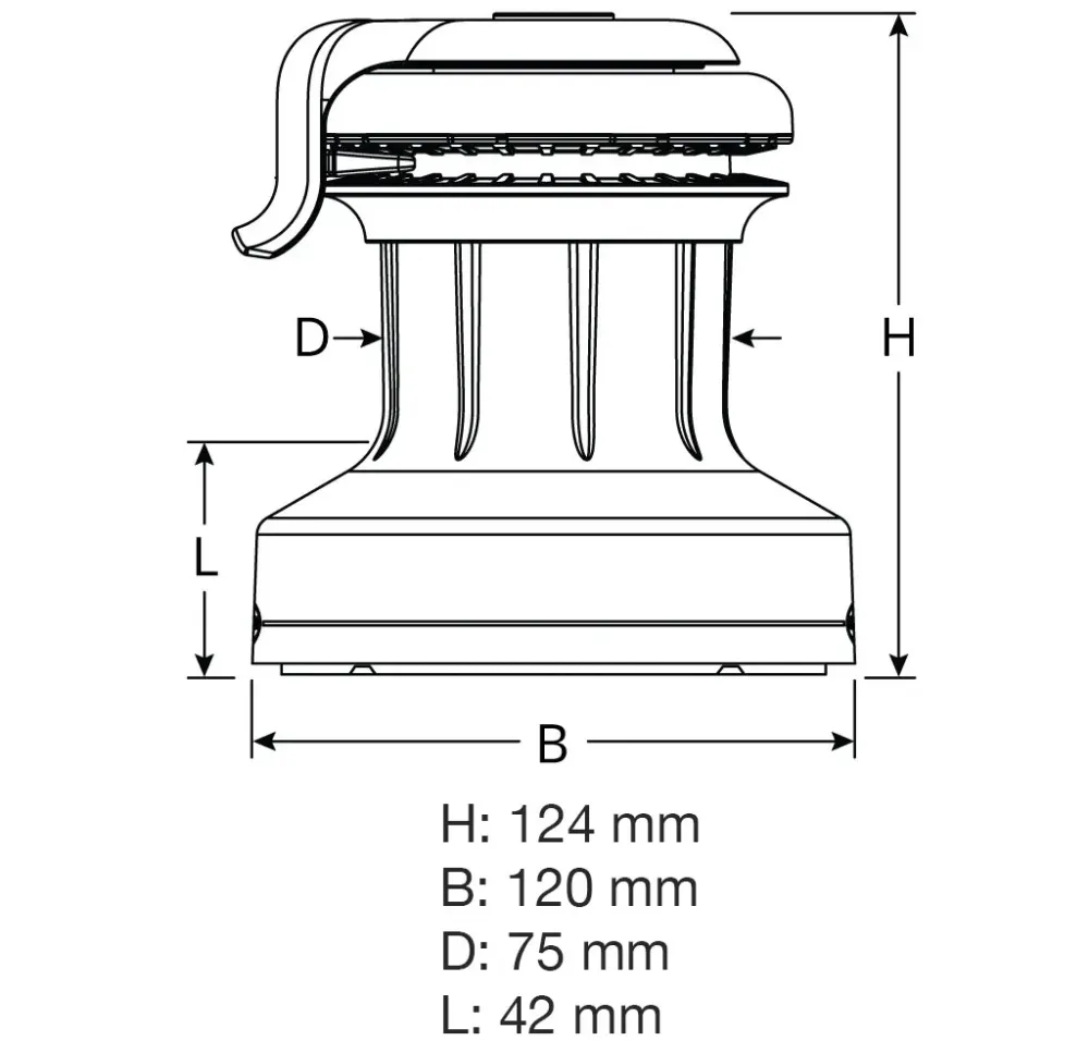 Ronstan 20ST Orbit Winch 1-Speed