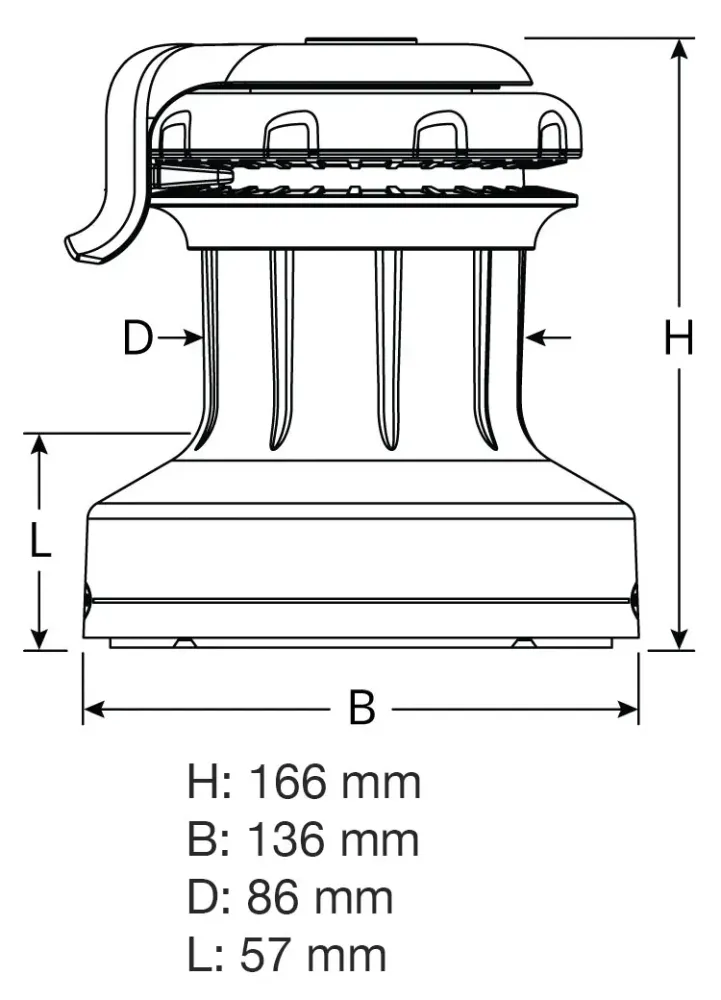 Ronstan 30QT Orbit Winch m/QuickTrim