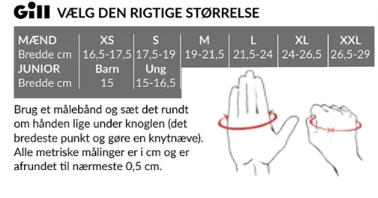 Gill, 7253 Mesterskapshansker med fingre, svart, størrelse L