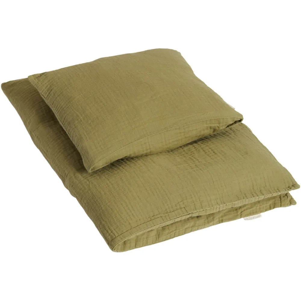 KlipKlap Dusty Olive Sengetøy