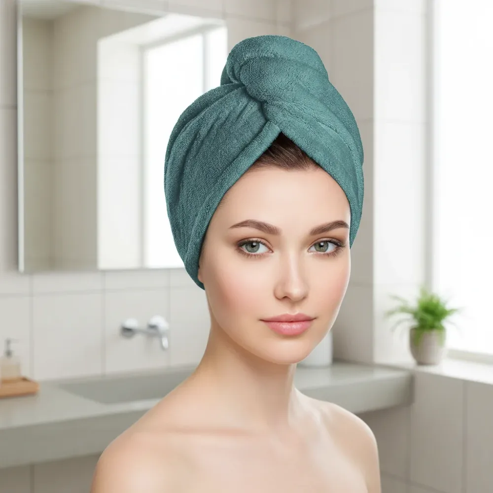 Mikrofiber hårhåndkle - HairWrapFlex