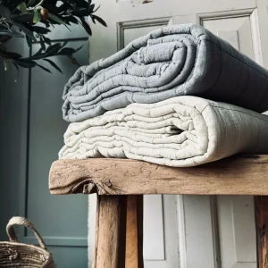 Plaid STONE-WASHED Quilt – Nature