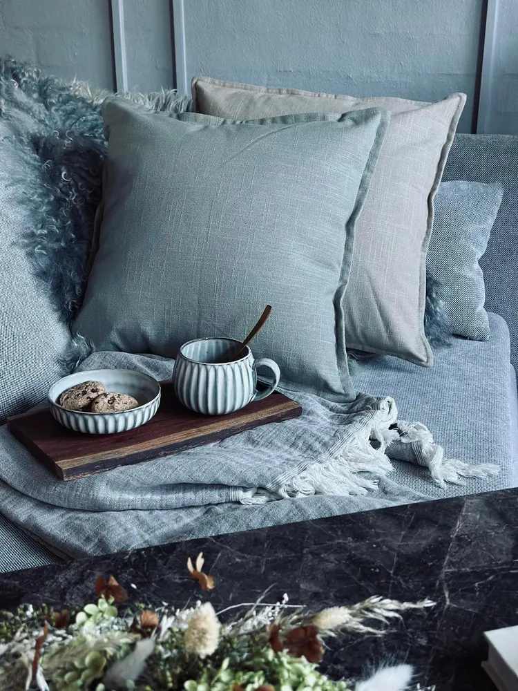 Putestykke 45x45 - Dusty green