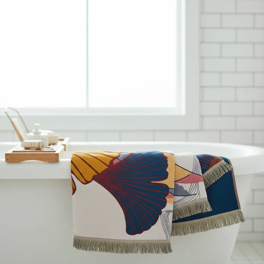 Stilig strandhåndkle - GinkgoTowel