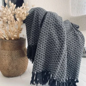Teppe i bomull – Grå
