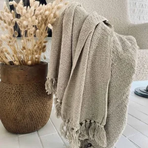 Teppe i resirkulert bomull – Sand