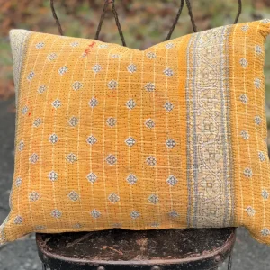 Vintage Kantha oker gul