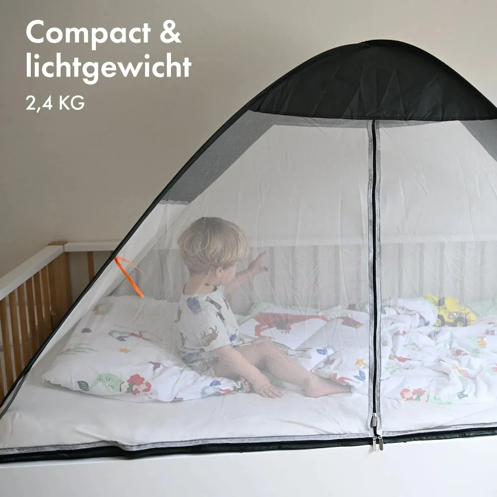 Bedtent pop-up Grijs 200x90 DERYAN