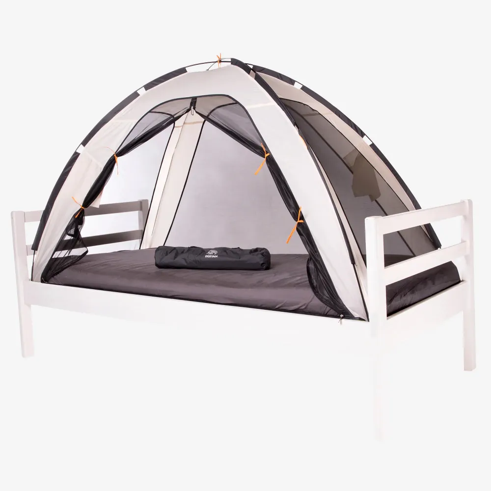Sengetelt Krem 200x90 cm DERYAN