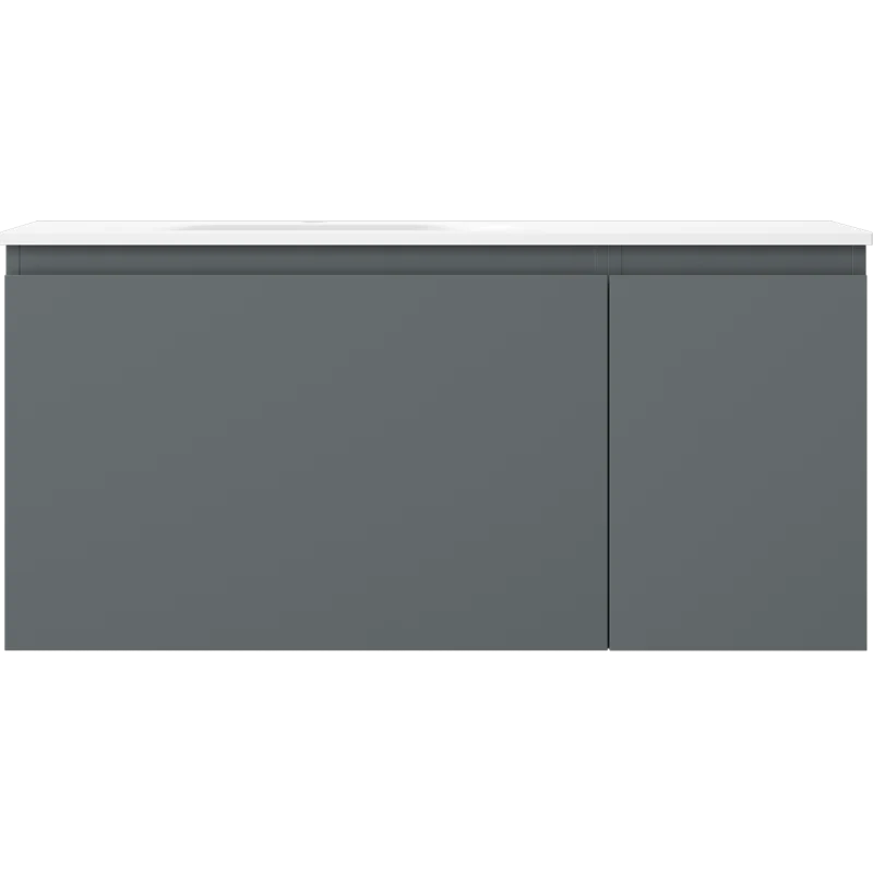 Servantskap med vask 100 cm grafitt/hvit matt, Mexen Orio - 91A13-10047-3-BBFF66-W23L01