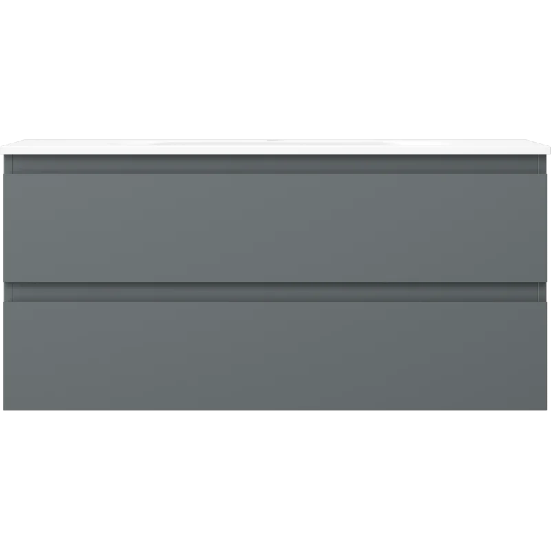 Servantskap med vask 100 cm, grafitt/hvit matt, Mexen Orio - 91A10-10047-2-BFF66-W23M01