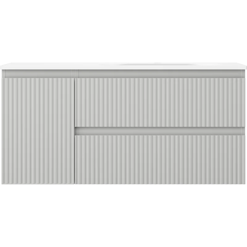 Servantskap med vask 100 cm grå/hvit matt, Mexen Rivel - 91A23-10047-3-BBFFF62-W23P01