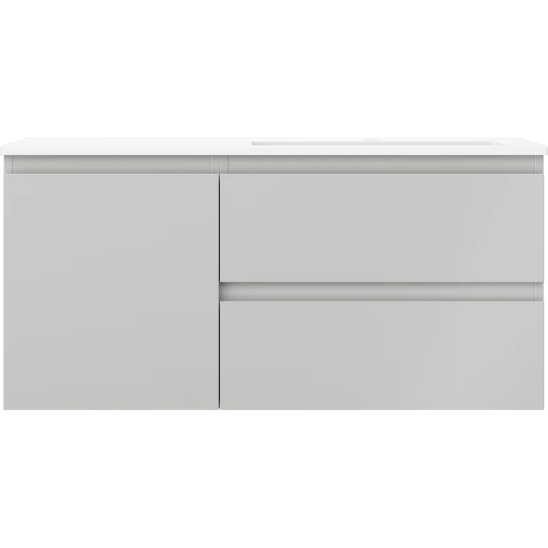 Servantskap med vask 100 cm grå/hvit matt, Mexen Orio - 91A13-10047-3-BBFFF62-W18P01