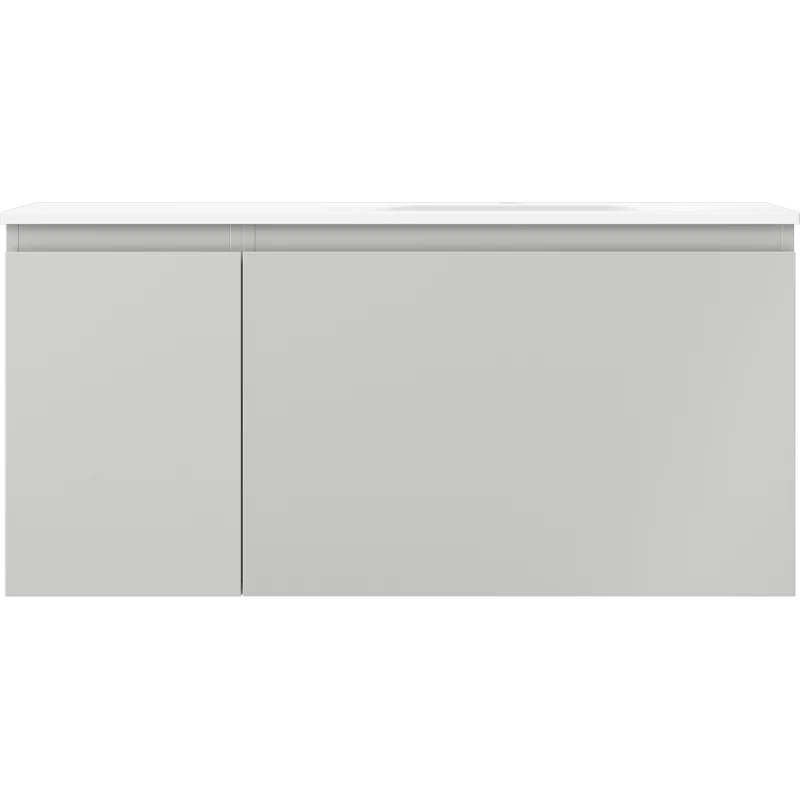 Servantskap med vask 100 cm grå/hvit matt, Mexen Orio Vela høyre - 91A13-10047-3-BBFF62-W23P01