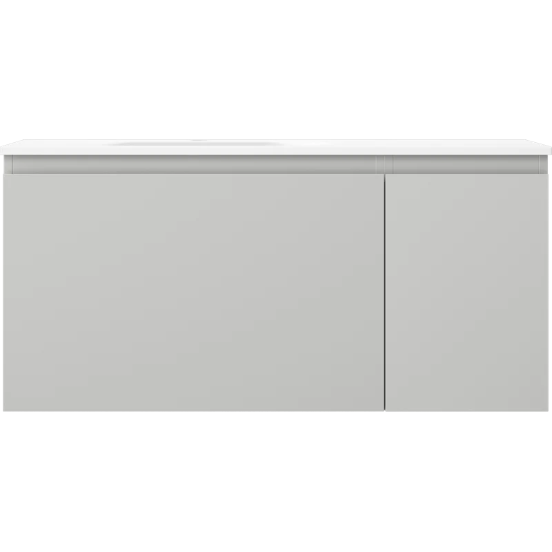 Servantskap med vask 100 cm grå/hvit matt, Mexen Orio - 91A13-10047-3-BBFF62-W23L01