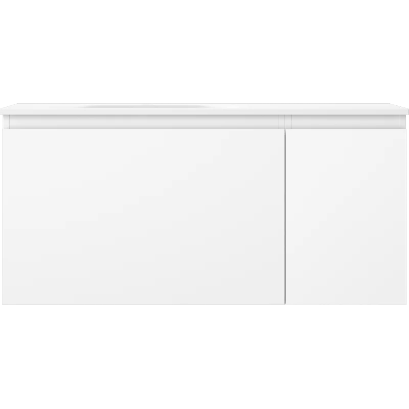 Servantskap med vask 100 cm hvit matt, Mexen Orio Vela venstre - 91A13-10047-3-BBFF01-W23L01