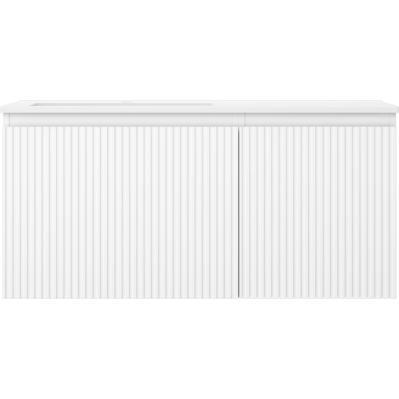 Servantskap med vask 100 cm hvit matt, Mexen Rivel Otis venstre - 91A23-10047-3-BBFF01-W18L01