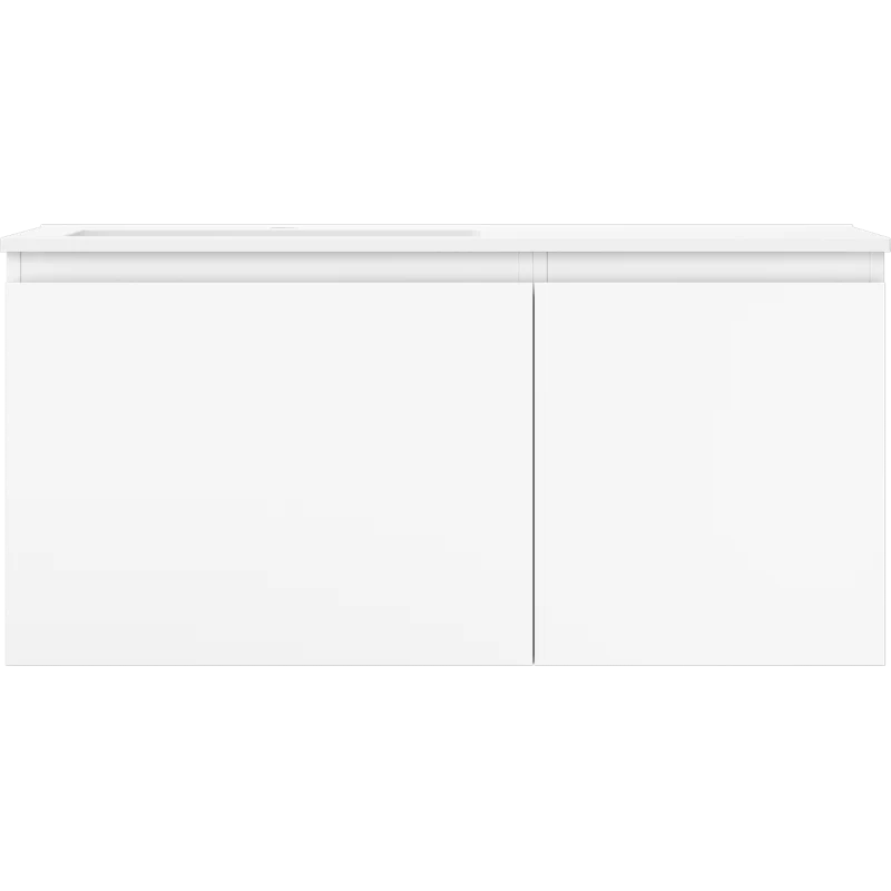 Servantskap med vask 100 cm hvit matt, Mexen Orio Otis venstre - 91A13-10047-3-BBFF01-W18L01