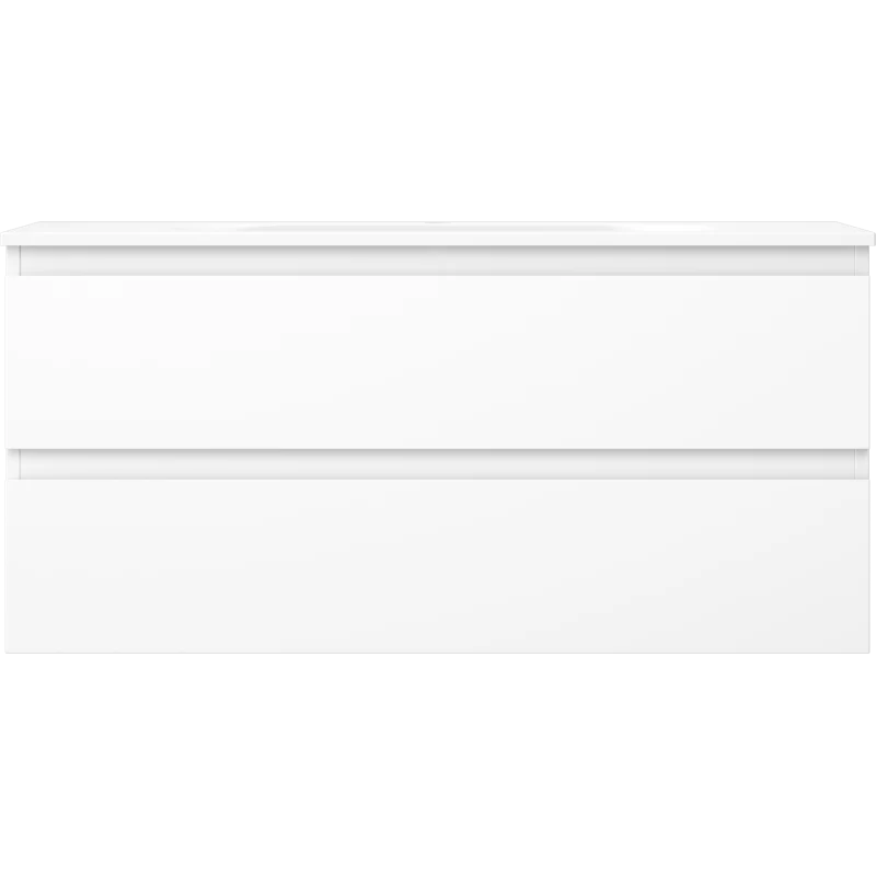 Servantskap med vask 100 cm hvit matt, 2 skuffer Mexen Orio - 91A10-10047-2-BFF01-W23M01