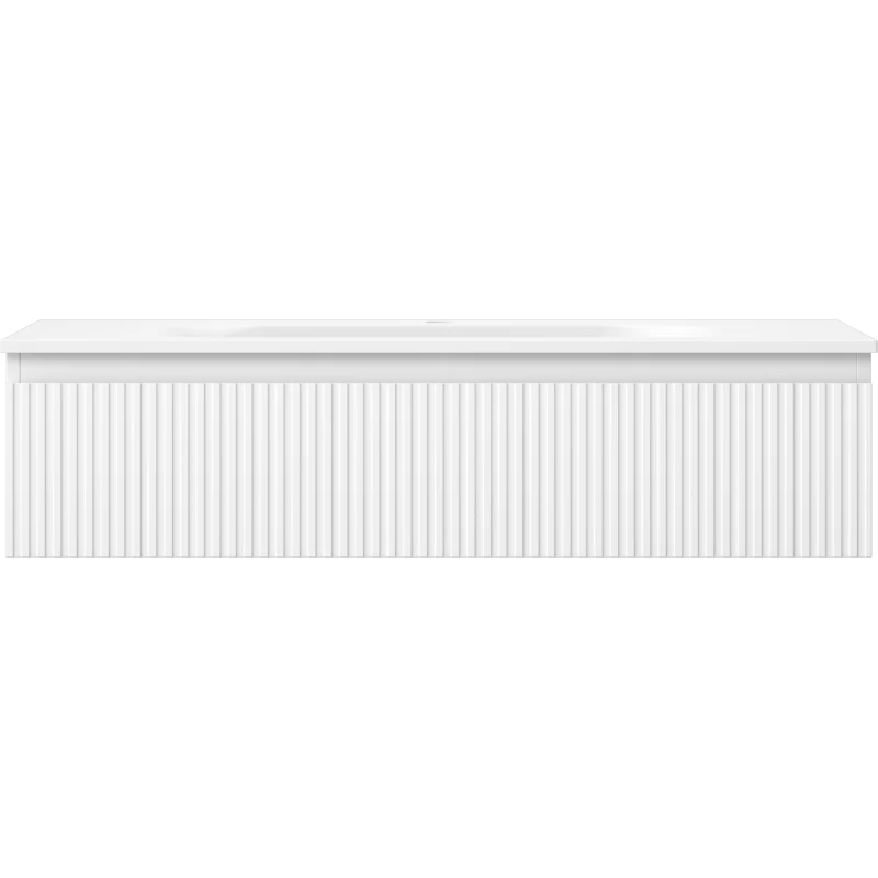 Servantskap med vask 100 cm hvit matt, 1 skuff Mexen Rivel - 91A20-10023-1-BF01-W23M01