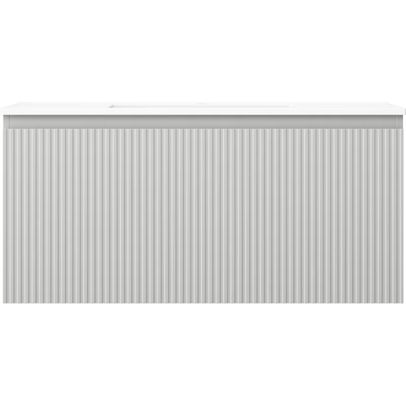 Servantskap med vask 100 cm grå matt, Mexen Rivel/Otis, 1 skuff - 91A20-10047-1-BF62-W18M01