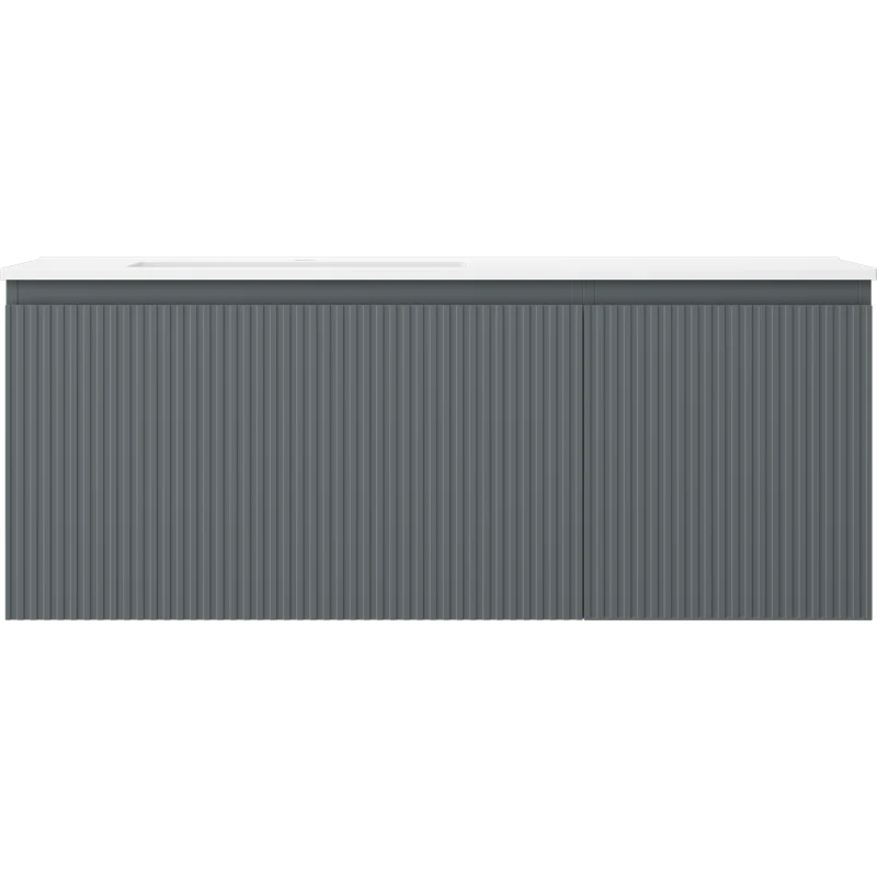 Servantskap med vask 120 cm graffit/hvit matt, Mexen Rivel - 91A23-12047-3-BBFF66-W18L01