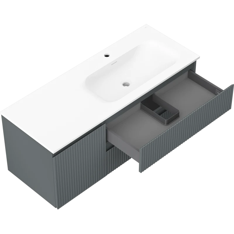 Servantskap med vask 120 cm grafitt/hvit Mexen Rivel - 91A23-12047-3-BBFFF66-W23P01