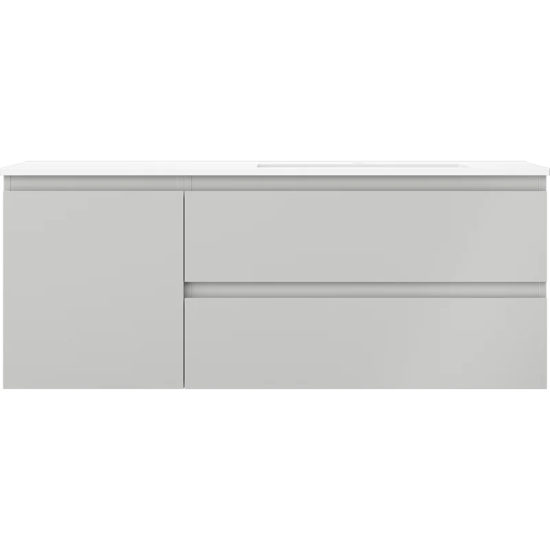 Servantskap med vask 120 cm grå/hvit matt, Mexen Orio - 91A13-12047-3-BBFFF62-W18P01