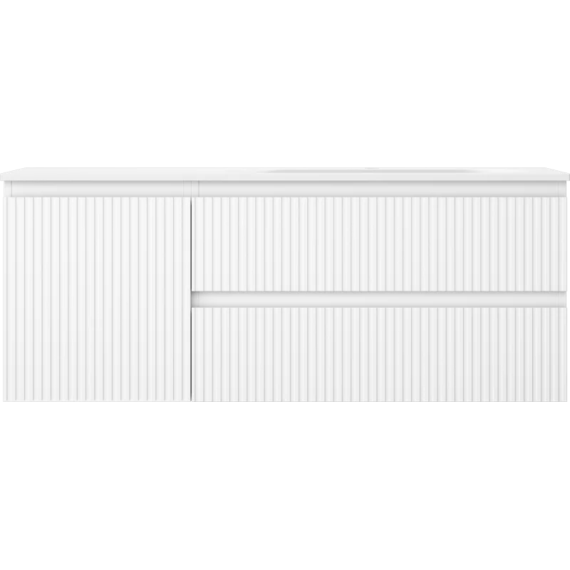 Servantskap med vask 120 cm hvit matt, Mexen Rivel - 91A23-12047-3-BBFFF01-W23P01