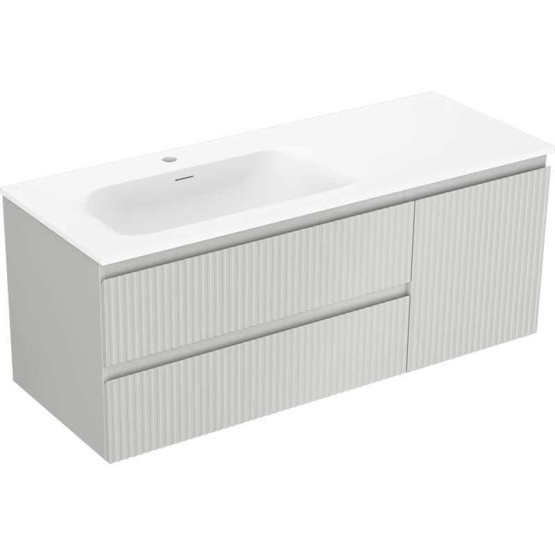 Servantskap med vask 120 cm Mexen Rivel grå matt - 91A23-12047-3-BBFFF62-W23L01