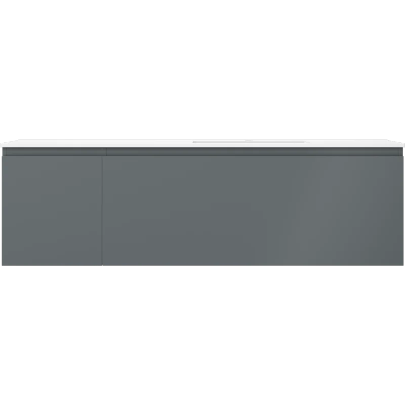 Servantskap med vask 160 cm grafitt/hvit matt, Mexen Orio - 91A13-16047-3-BBFF66-W18P01