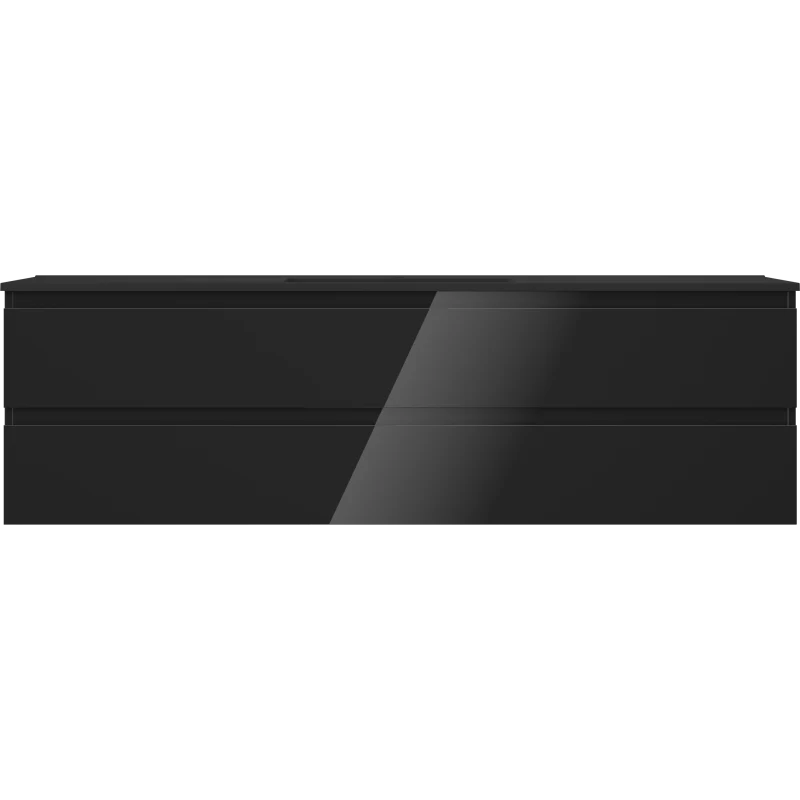 Servantskap med vask 160 cm svart, hengende Mexen Orio/Otis - 91A10-16047-2-BFF70-W18M71