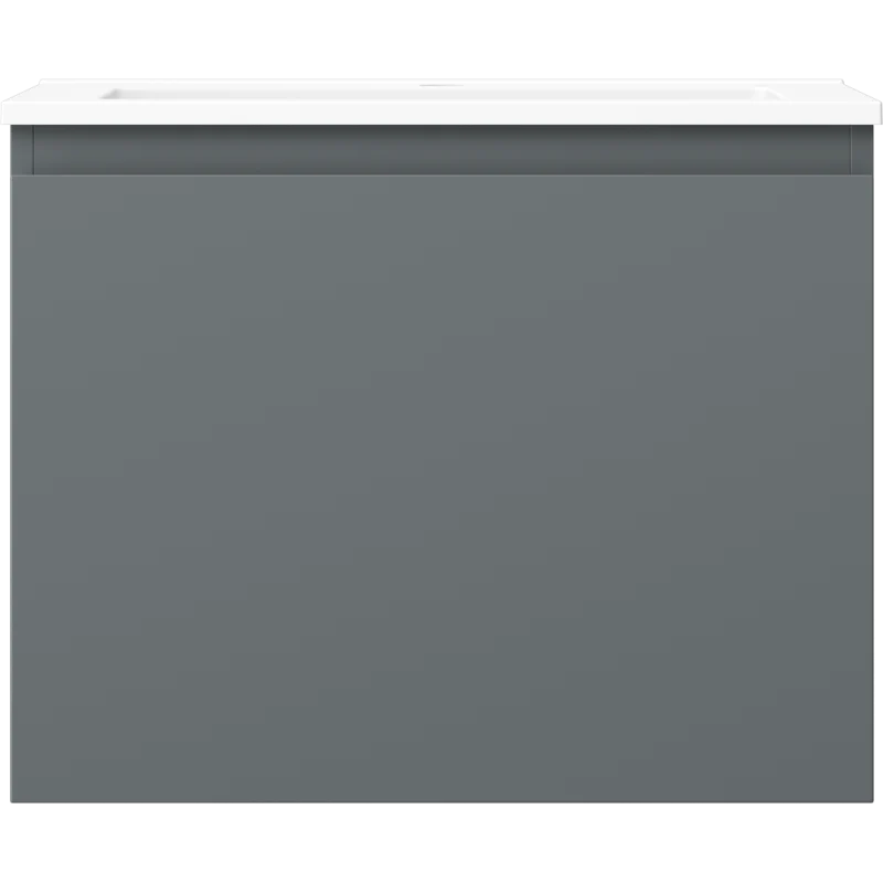 Servantskap med vask 60 cm graffit/hvit matt, 1 skuff Mexen Orio - 91A10-06047-1-BF66-W18M01