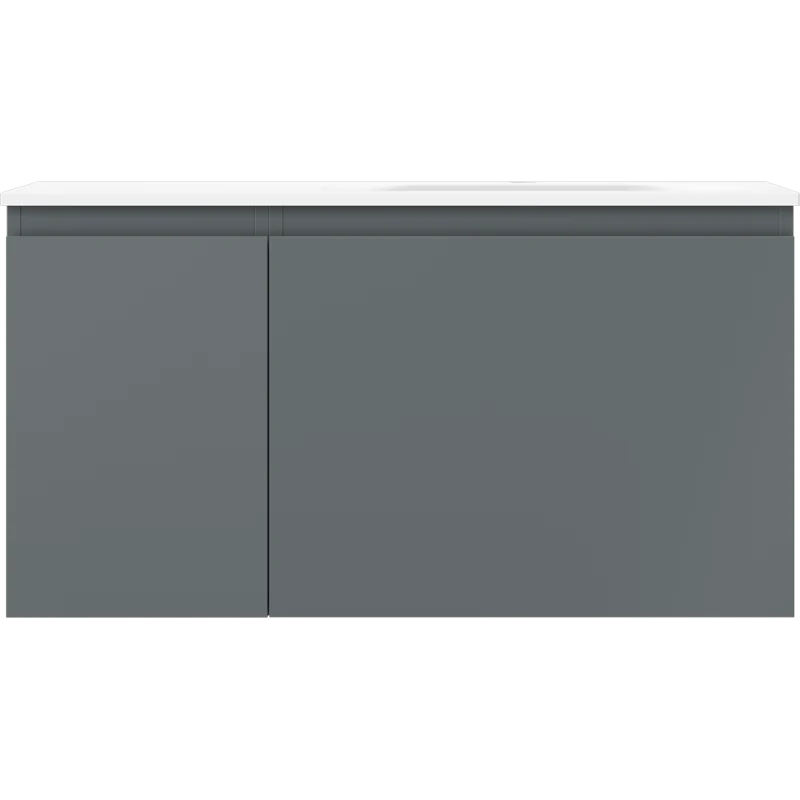 Servantskap med vask 90 cm grafitt/hvit matt, Mexen Orio høyre - 91A13-09047-3-BBFF66-W23P01