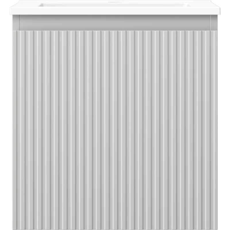 Servantskap med vask 45 cm grå/hvit matt, Mexen Rivel, 1 skuff - 91A20-04547-1-BF62-W18M01