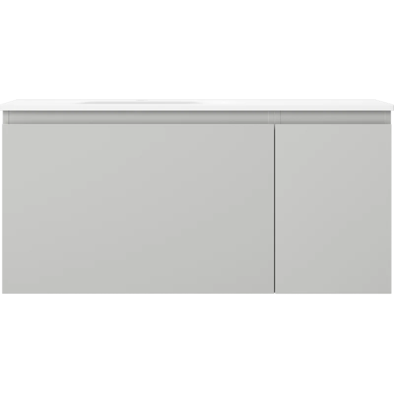 Servantskap med vask 90 cm grå/hvit Mexen Orio Vela venstre - 91A13-09047-3-BBFF62-W23L01