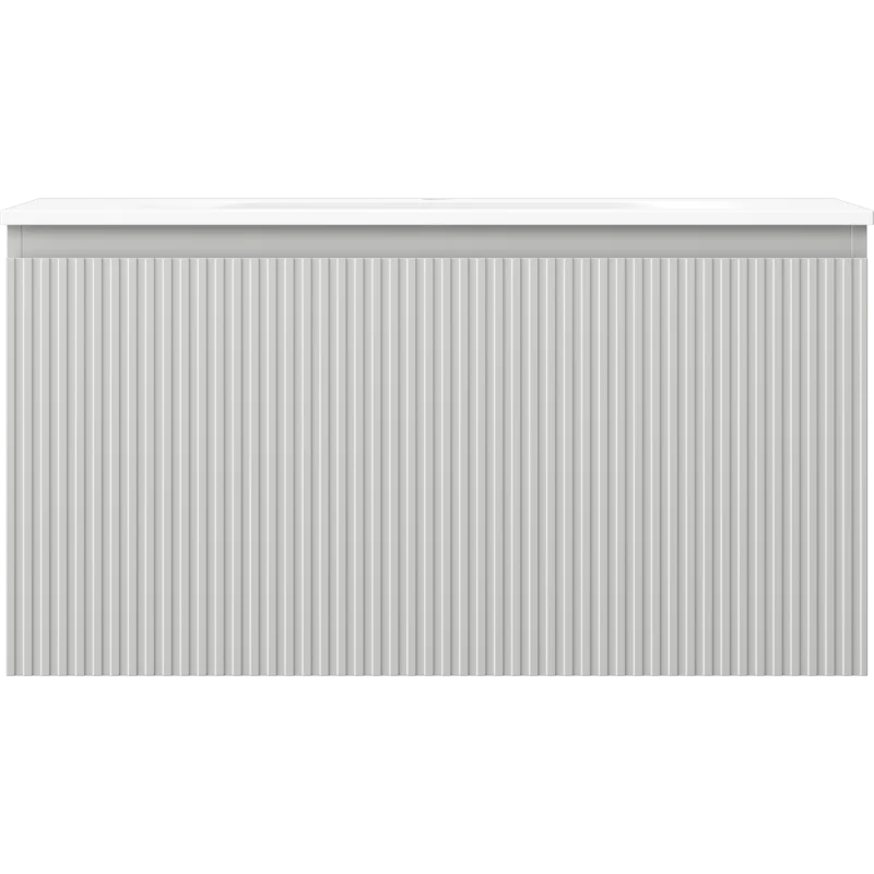 Servantskap med vask 90 cm grå/hvit Mexen Rivel, 1 skuff - 91A20-09047-1-BF62-W23M01