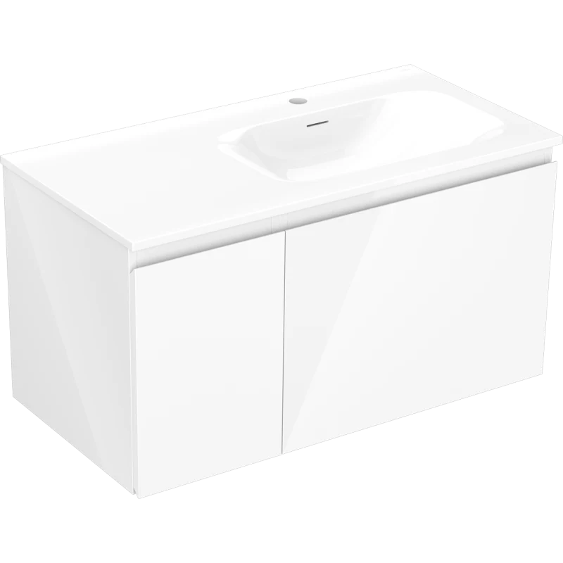 Servantskap med vask 90 cm hvit høyre Mexen Orio Vela - 91A13-09047-3-BBFF00-W23P00