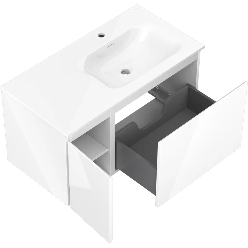 Servantskap med vask 90 cm hvit høyre Mexen Orio Vela - 91A13-09047-3-BBFF00-W23P00