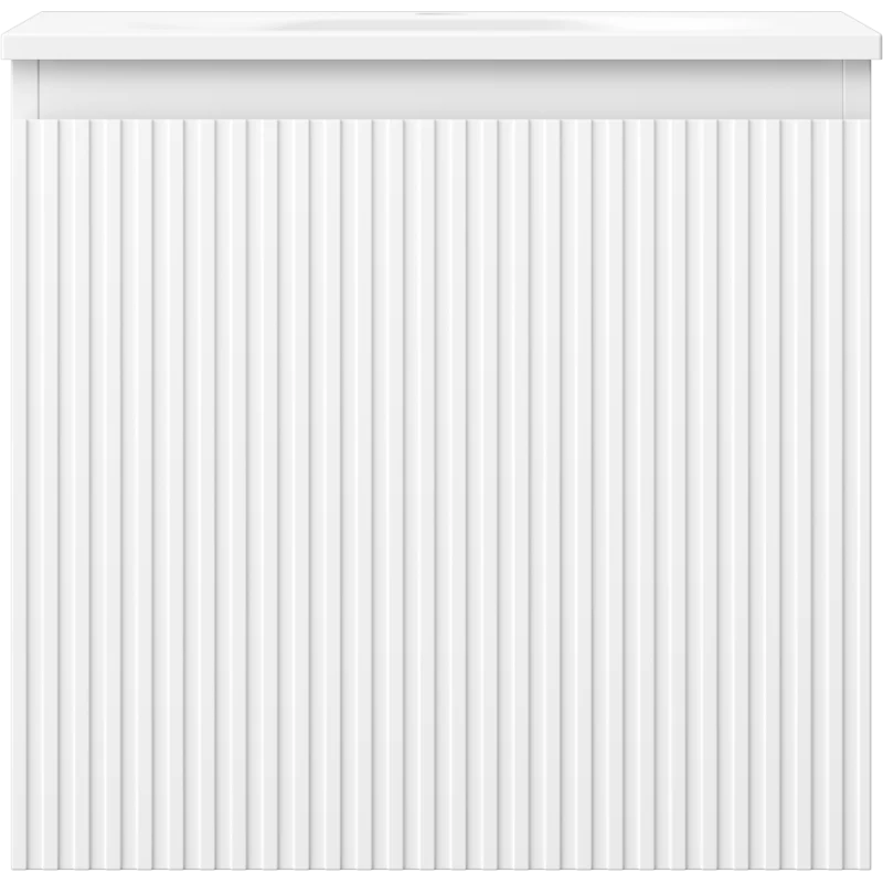 Servantskap med vask 50 cm hvit matt, Mexen Rivel Vela, 1 skuff - 91A20-05047-1-BF01-W23M01