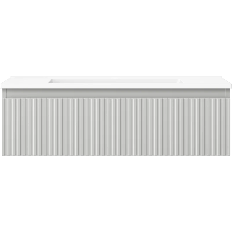 Servantskap med vask 80 cm Mexen Rivel/Otis grå/hvit matt - 91A20-08023-1-BF62-W18M01