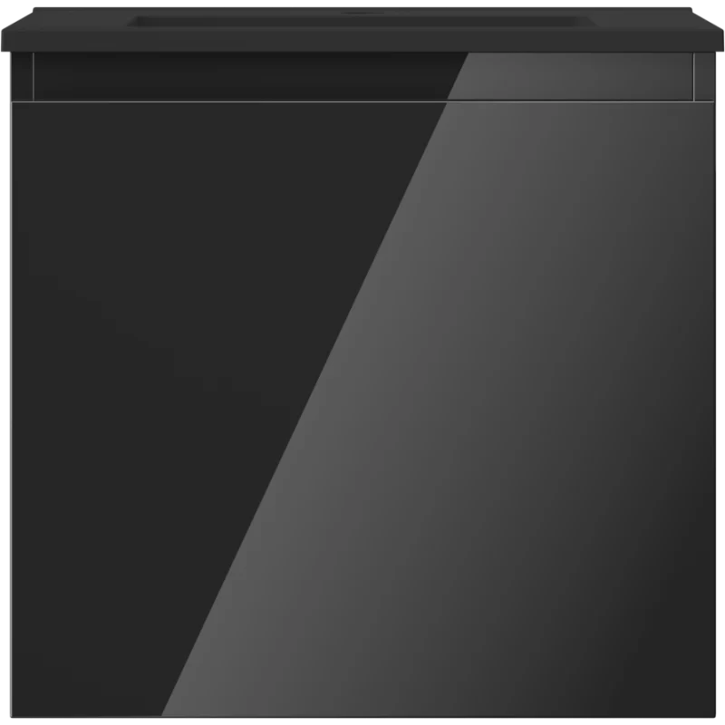 Servantskap med vask 50 cm svart, 1 skuff Mexen Orio/Otis - 91A10-05047-1-BF70-W18M71