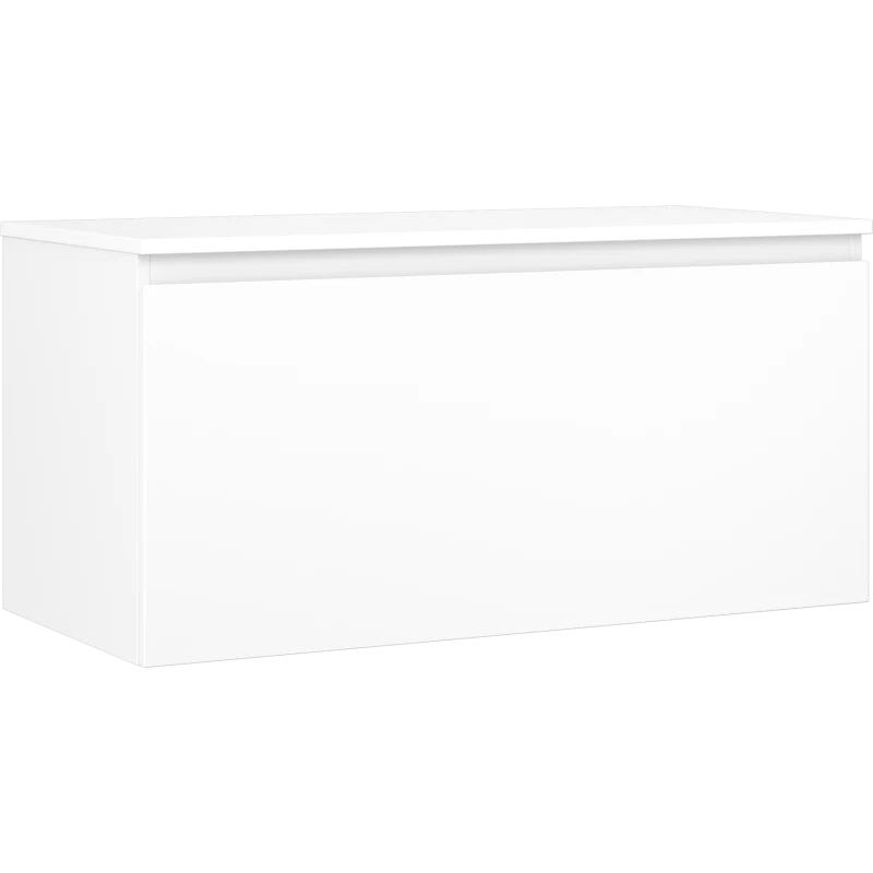 Servantskap 100 cm, Hvit Matt, 1 Skuff, Mexen Orio – 91A10-10047-1-BFC01
