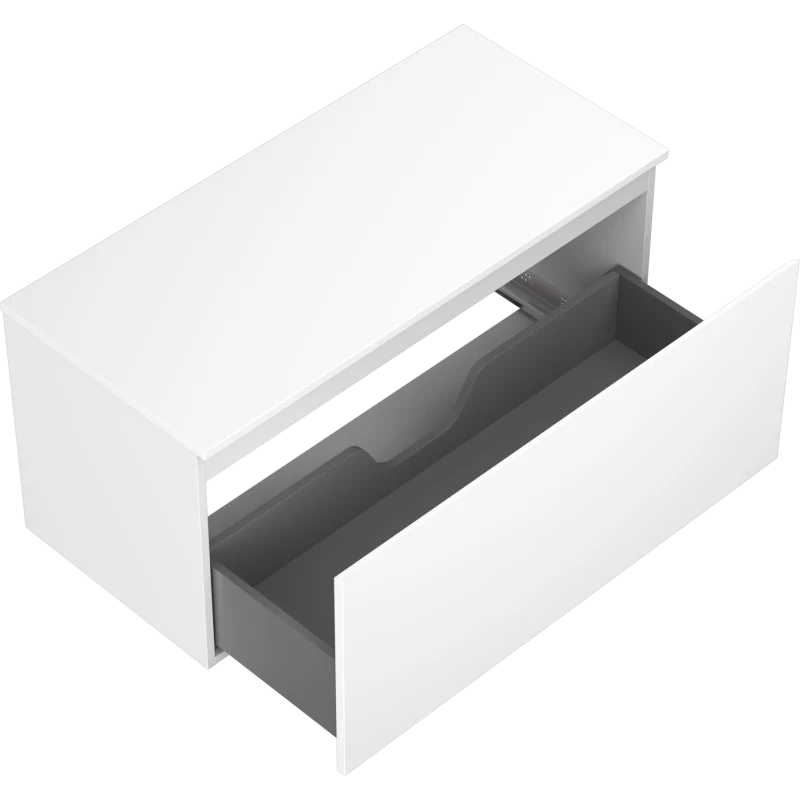 Servantskap 100 cm, Hvit Matt, 1 Skuff, Mexen Orio – 91A10-10047-1-BFC01