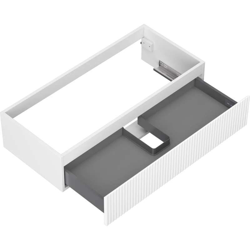 Servantskap 100 cm, Hvit Matt, 1 Skuff, Mexen Rivel – 91A20-10023-1-BF01