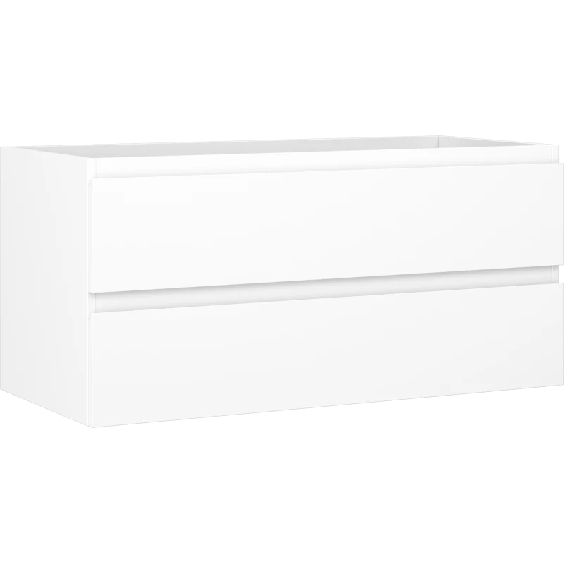 Servantskap 100 cm, Hvit Matt, 2 Skuffer, Mexen Orio – 91A10-10047-2-BFF01