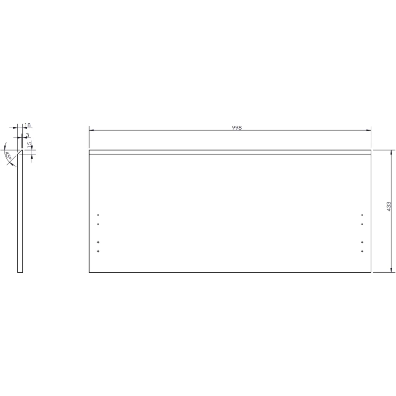 Servantskap 100 cm, Grå Matt, 1 Skuff, Mexen Orio – 91A10-10047-1-BFC62