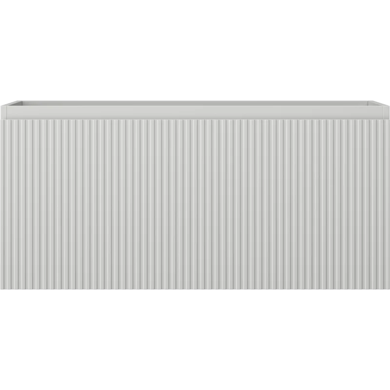 Servantskap 100 cm, Grå Matt, 1 Skuff, Riflet Front, Mexen Rivel – 91A20-10047-1-BF62
